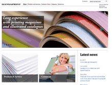 Tablet Screenshot of hansaprint.com