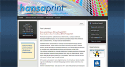 Desktop Screenshot of hansaprint.ee